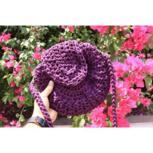 Crochet Round Sling Purse - Image 4